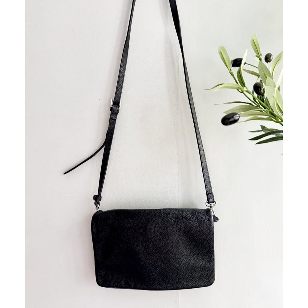 Pimo Betti Black Genuine Leather Crossbody Bag